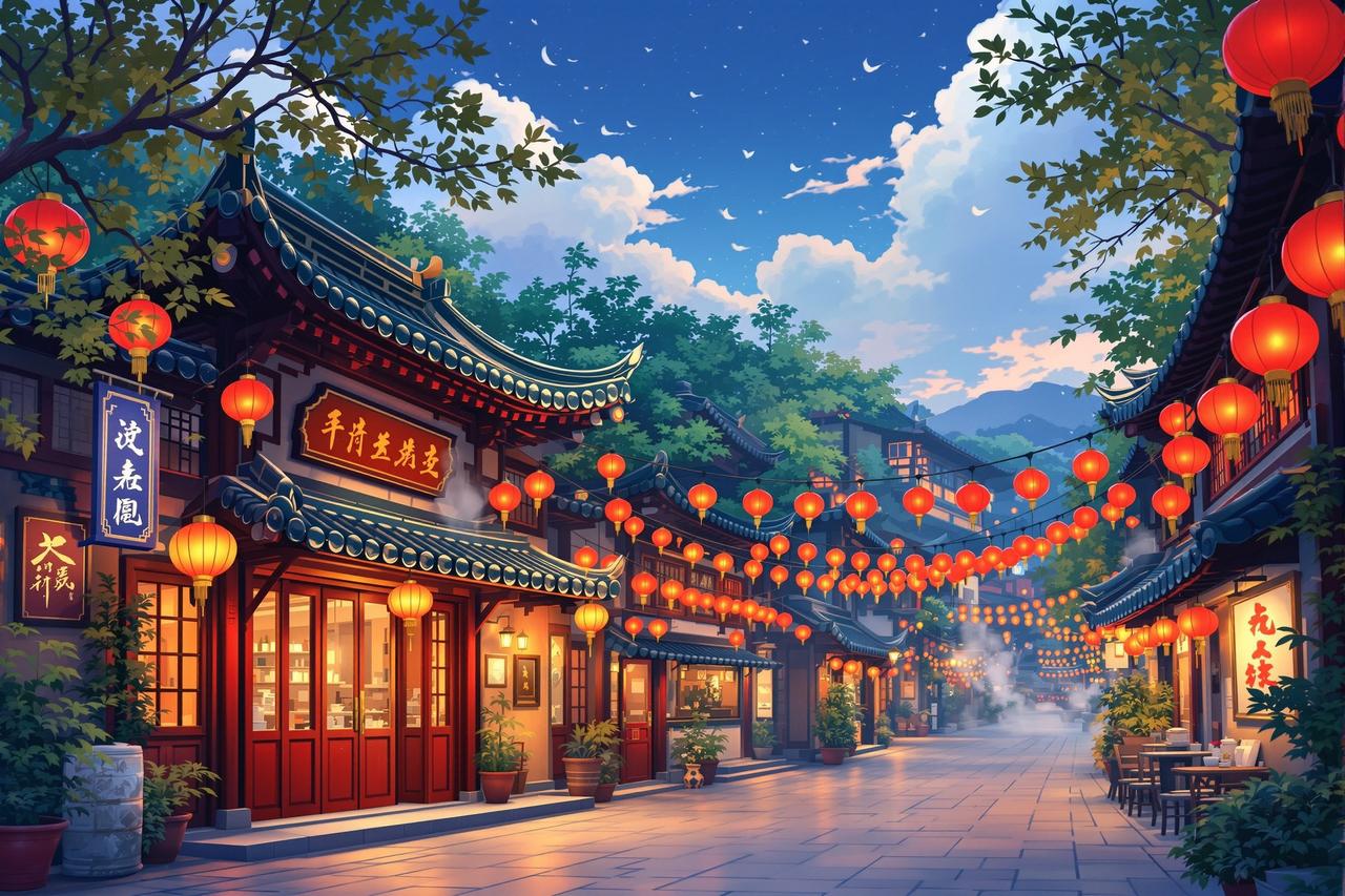 免费看短剧网站成功案例 - 成都宽窄巷子《烟火锦城》品牌联名